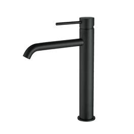 Single Handle Bathroom Basin Faucet Waterfall Spout One Hole Vessel Sink Faucet with 3/8 Inch Connection