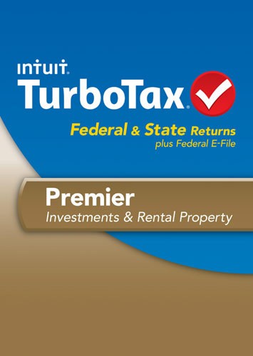  TurboTax Premier Federal &amp; State Returns + Federal E-File 2013: Investments and Rental Property - Mac/Windows