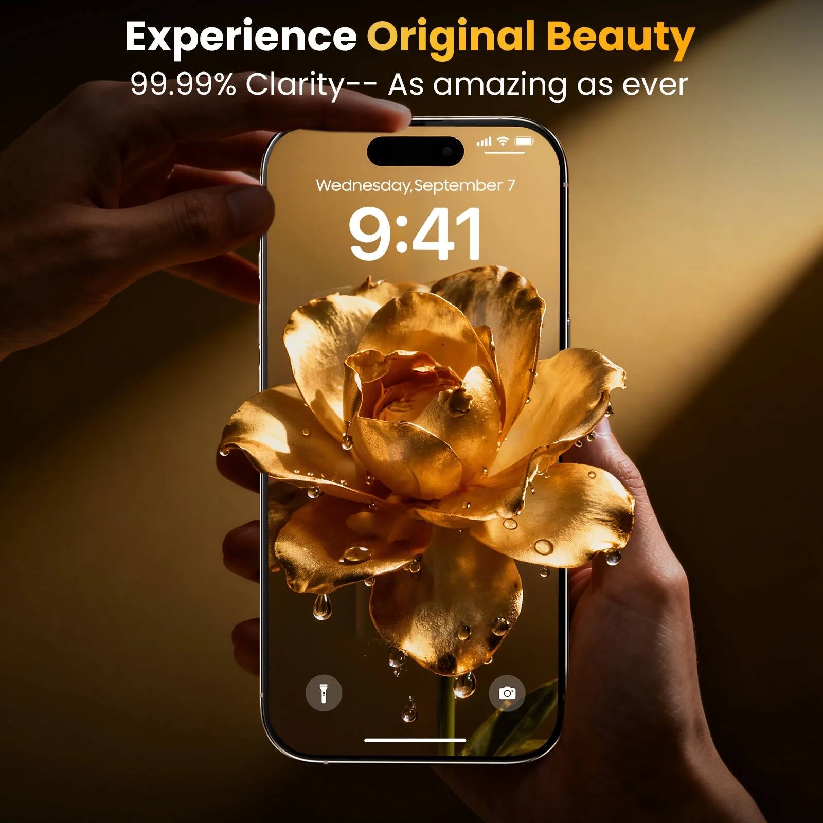Experience Original Beauty  
99.99% Clarity—As amazing as ever  

Wednesday, September 7  
9:41