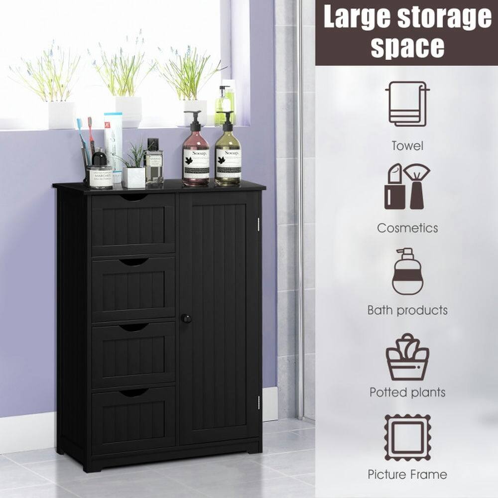 Large storage space  
- Towel  
- Cosmetics  
- Bath products  
- Potted plants  
- Picture Frame