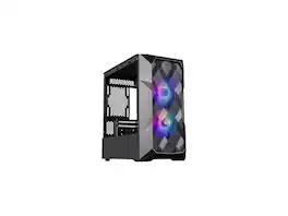 Cooler Master - TD300 Mesh TD300-KGNN-S00 Black Steel / Mesh / Plastic / Tempered Glass Micro ATX Tower Computer Case - Black