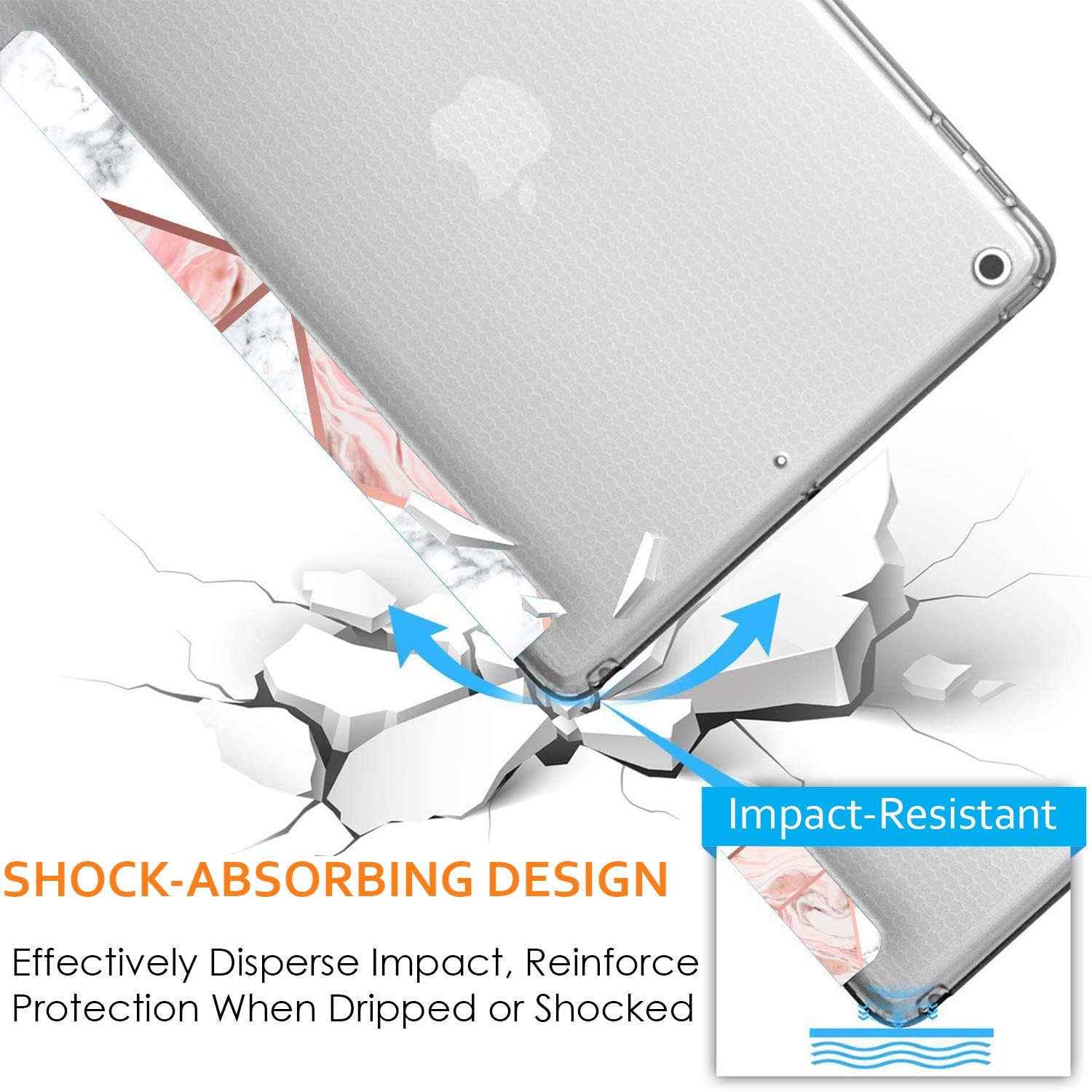 Impact-Resistant SHOCK-ABSORBING DESIGN  
Effectively Disperse Impact, Reinforce Protection When Dripped or Shocked