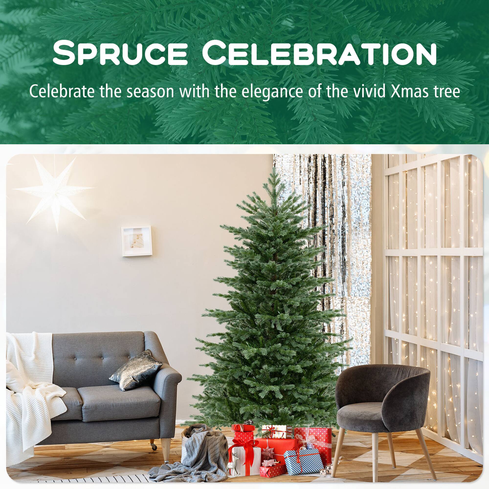 SPRUCE CELEBRATION

Celebrate the season with the elegance of the vivid Xmas tree.