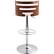 Alt View 13. LumiSource - Cosi PU Leather Barstool - Walnut/Cream.