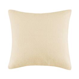 Gracie Mills - Lessie Solid Acrylic Knit Euro Pillow Cover - Ivory