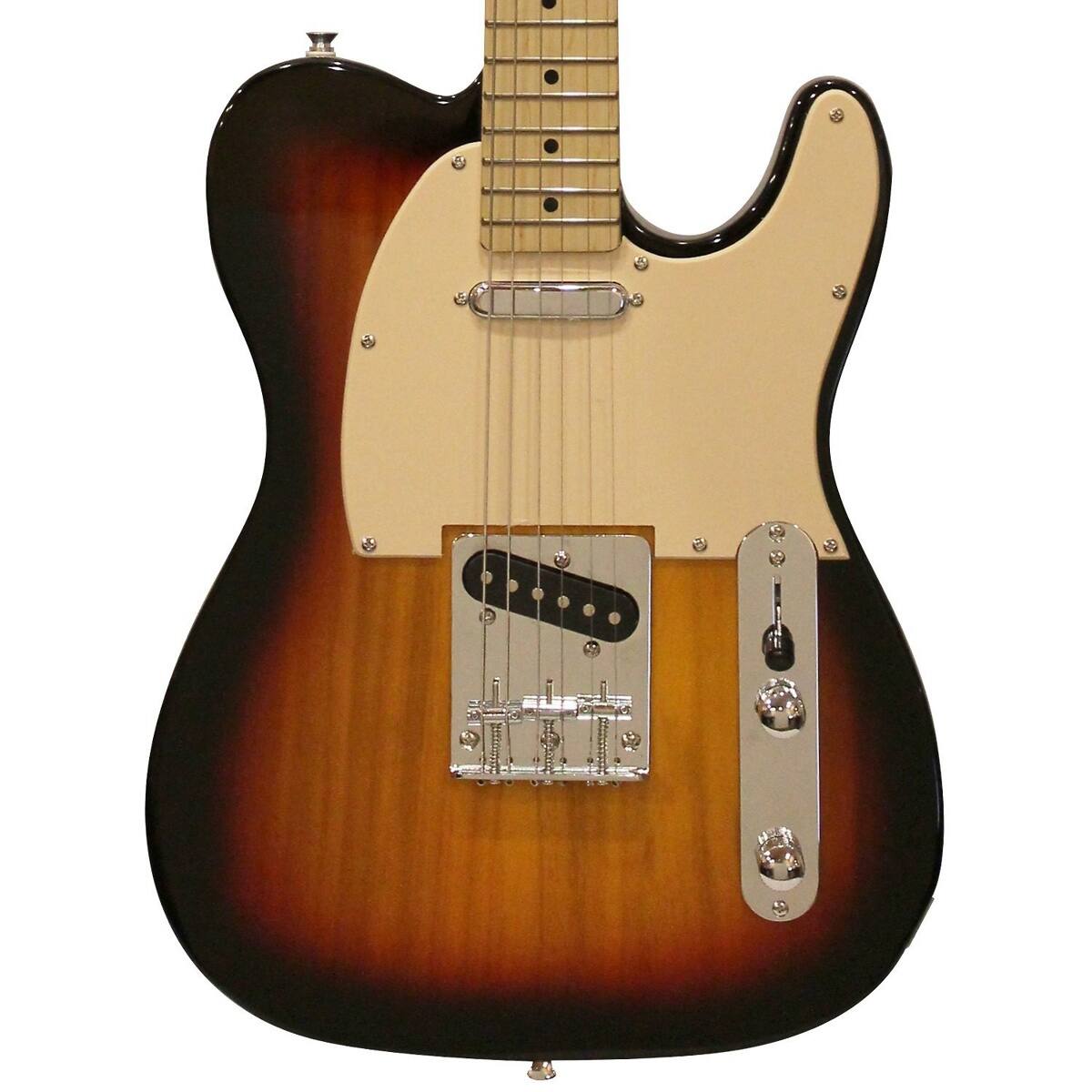 Alt View 1. Sawtooth - Sawtooth ET Series Electric Guitar, Sunburst with Aged White Pickguard.