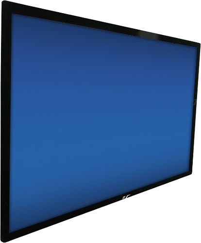 Angle View: Elite Screens - Manual Series 86" Pull-Down Projection Screen - White/Black