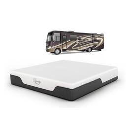 Dynasty Mattress - 10 Inch CoolBreeze Gel Memory Foam RV Queen Mattress for Camper - White