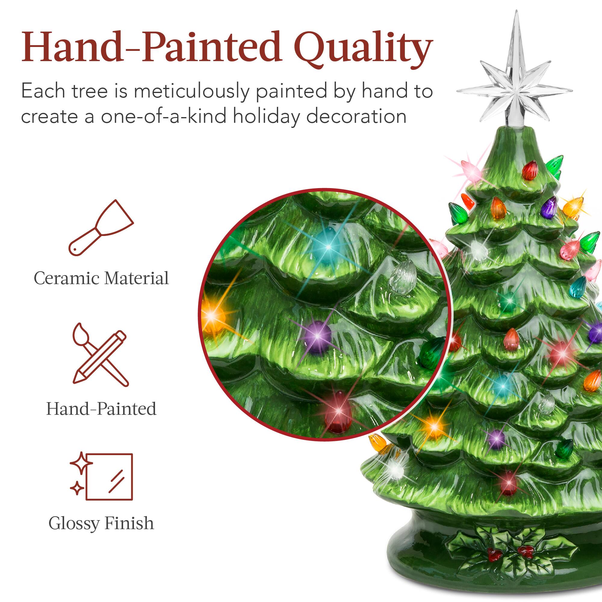 Hand-Painted Quality

Each tree is meticulously painted by hand to create a one-of-a-kind holiday decoration

- Ceramic Material
- Hand-Painted
- Glossy Finish