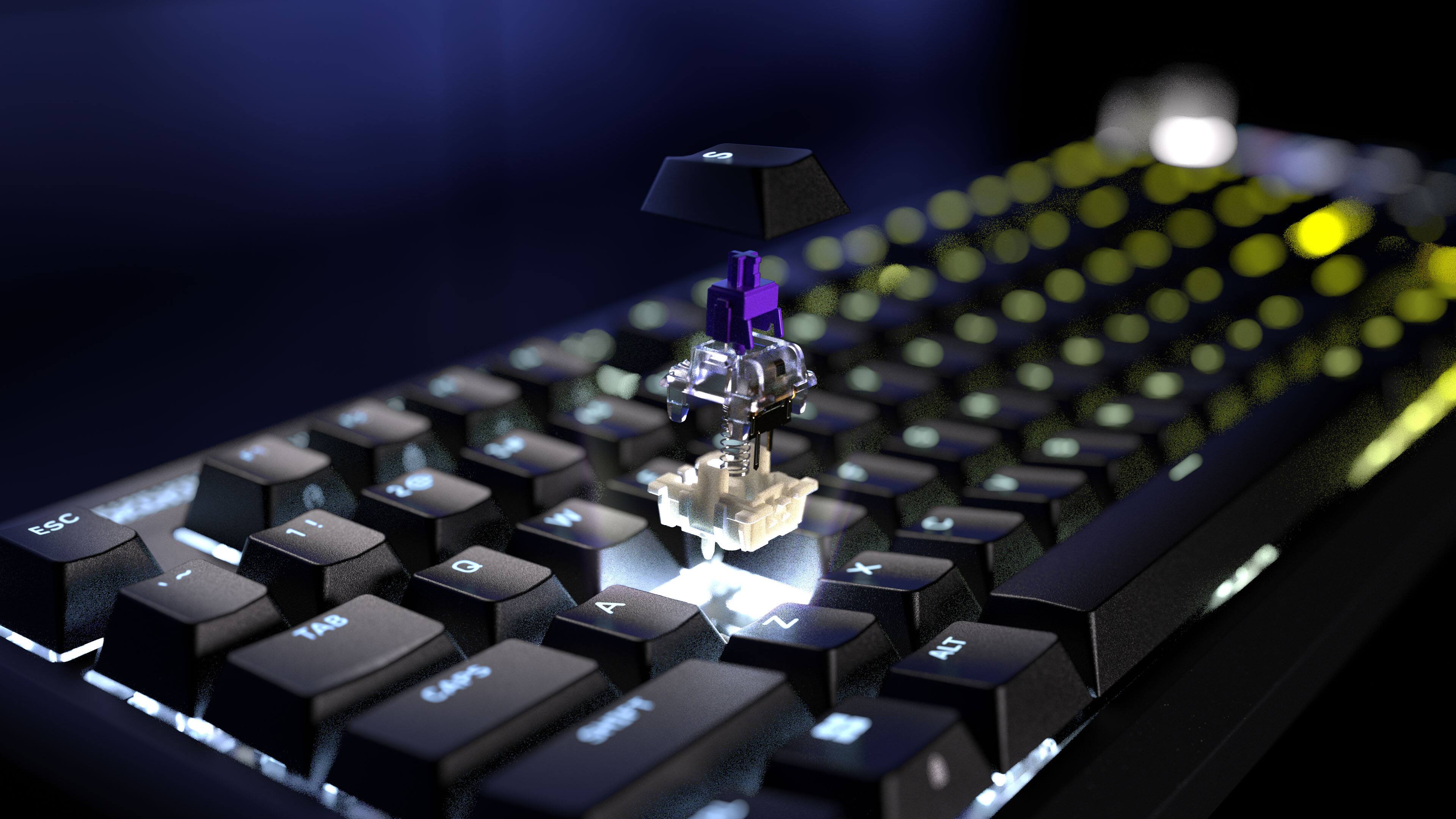 ESC 1 2 3 4 5 6 7 8 9 0 - = Q W E R T Y U I O P [ ] \ A S D F G H J K L ; ' TAB CAPS SHIFT Z X C V B N M , . / ALT