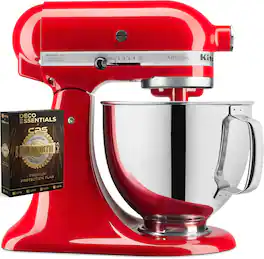 KitchenAid - Artisan 5-Quart Tilt-Head Stand Mixer + 1-Year Extended Warranty Protection - Passion Red