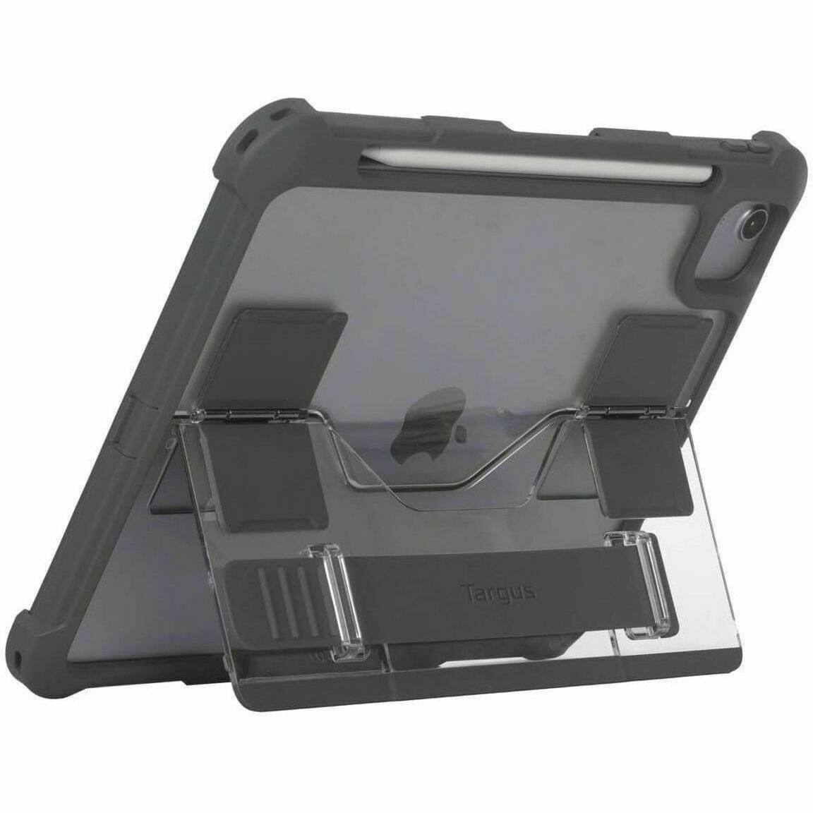 Alt View 3. Targus - SafePort® Rugged Max Case for iPad Air® 11-inch (M3)/(M2), iPad Air® 10.9-inch (5th and 4th gen.) and iPad - Gray/Clear.