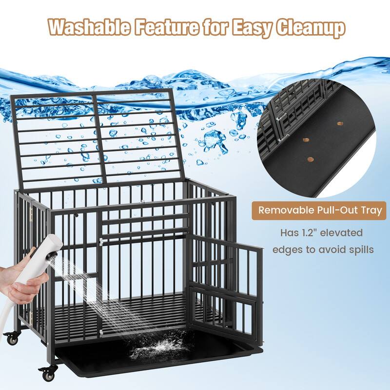 Washable Feature for Easy Cleanup

Removable Pull-Out Tray

Has 1.2" elevated edges to avoid spills
