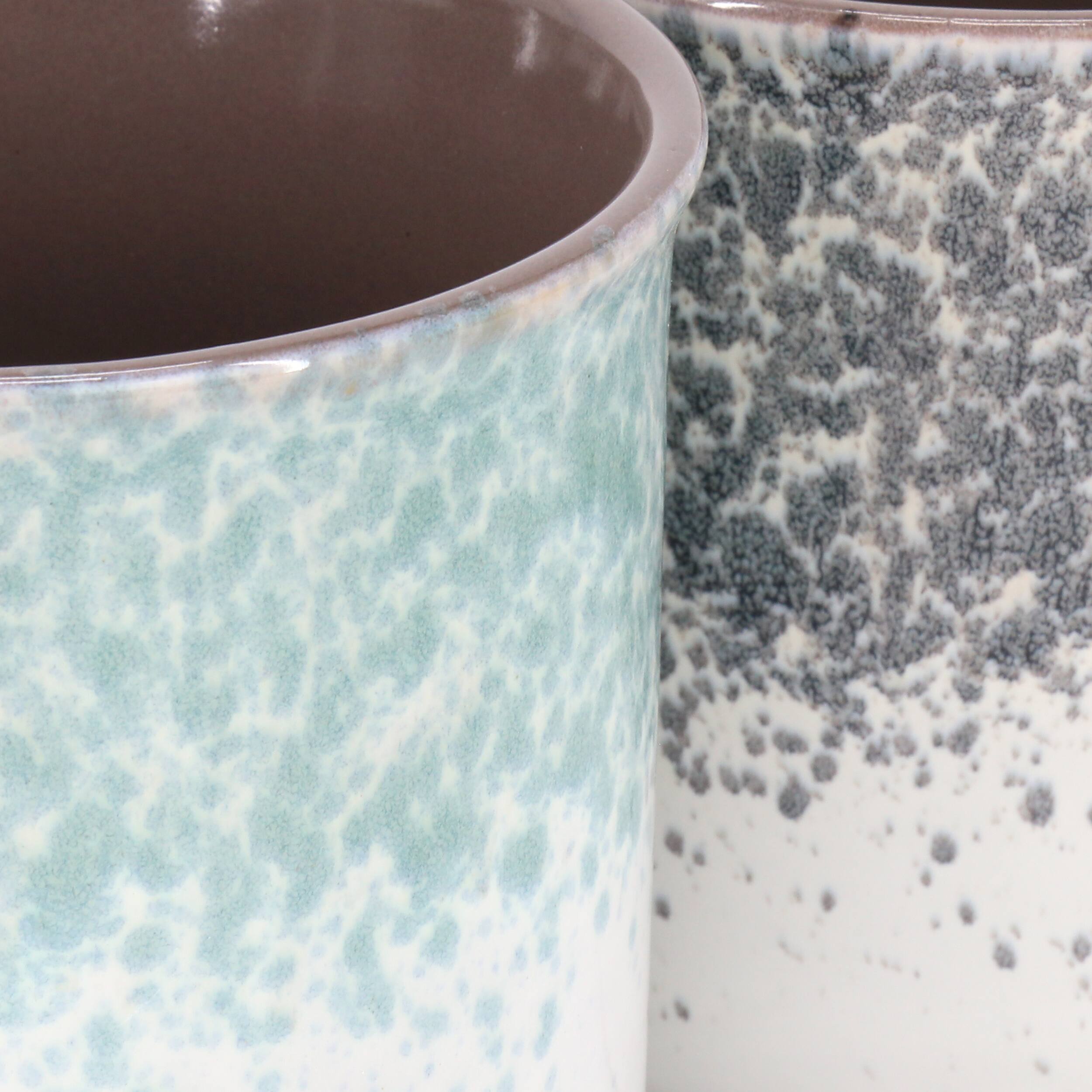 Alt View 2. Gibson - Gibson Home Blurry 4 Piece 19 Ounce Stoneware Straight Shape Mug Set in Assorted Colors - Assorted.