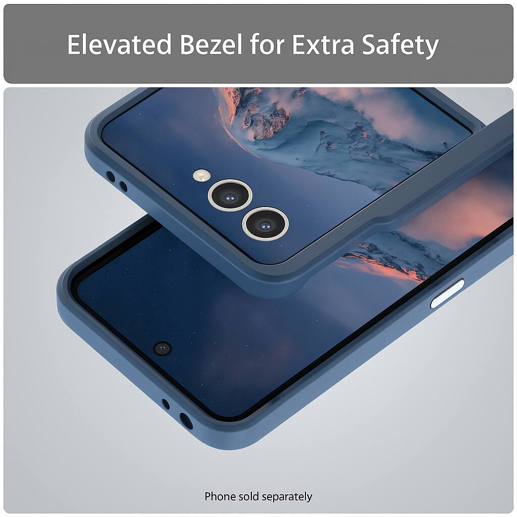 Elevated Bezel for Extra Safety

Phone sold separately