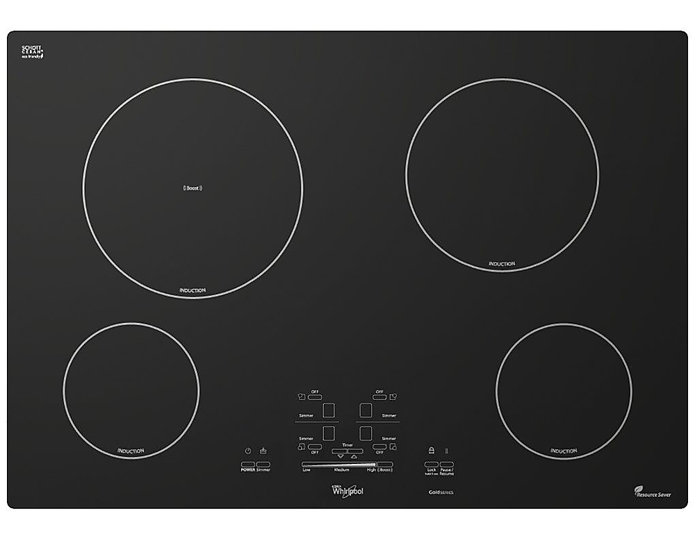 Whirlpool – 30″ Built-In Electric Induction Cooktop – Black