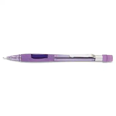 Front. Pentel - Quicker Clicker Mechanical Pencil, 0.7mm, #2 Medium Lead - Black.