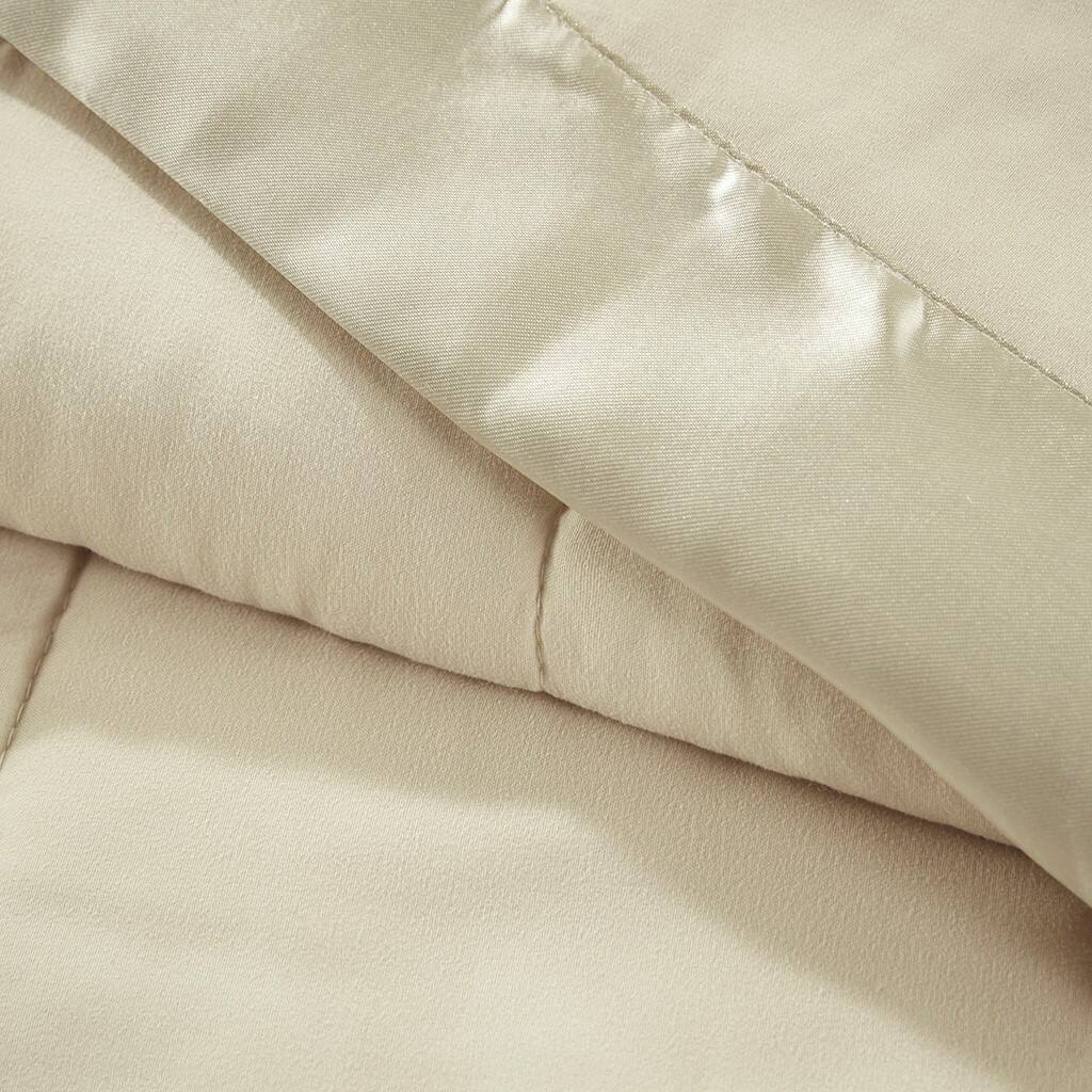Alt View 5. Gracie Mills - Gracie Mills Larry All-Season Down Alternative Blanket with Satin Trim - Cream.