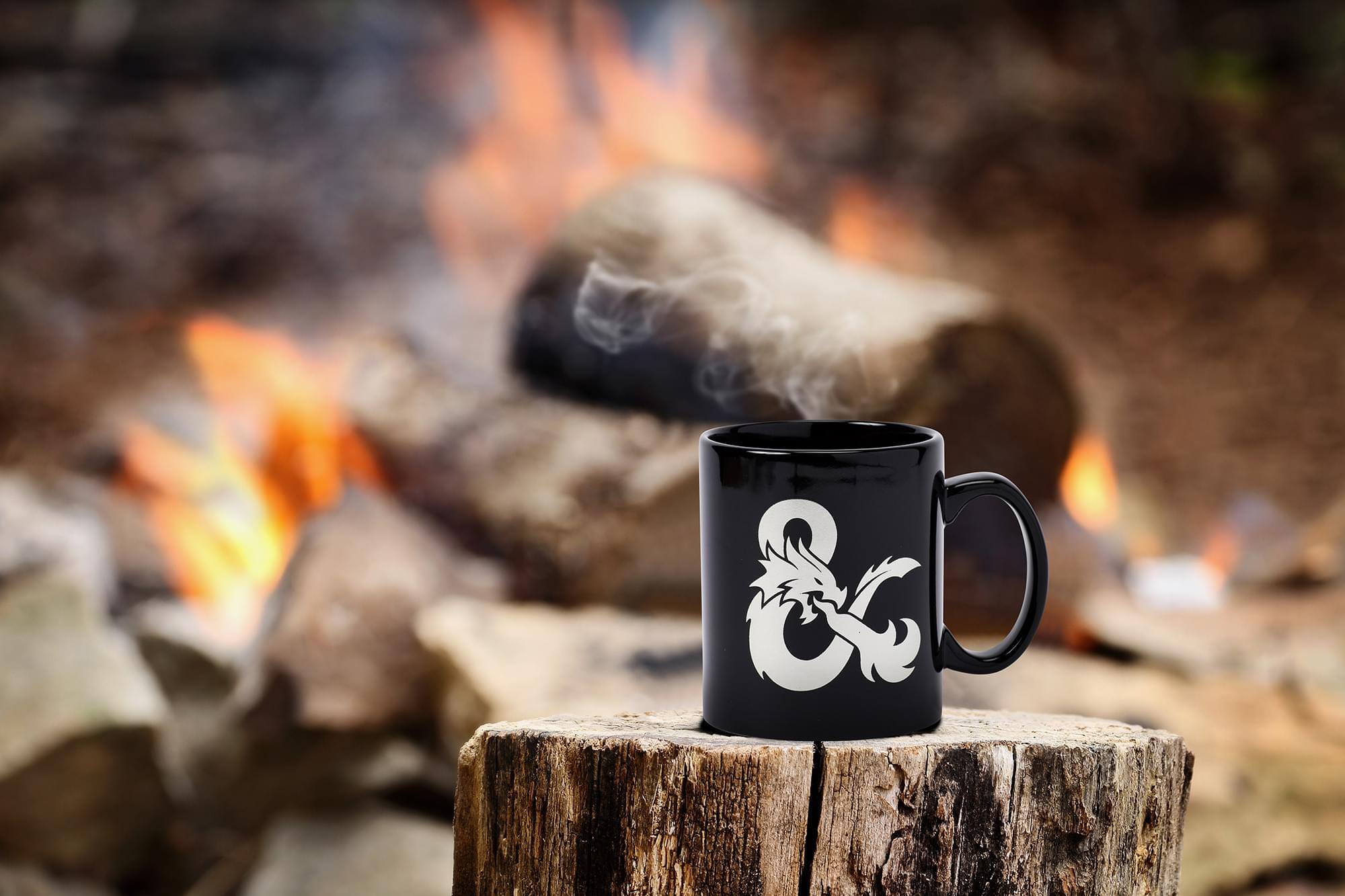 Alt View 4. Just Funky - Dungeons & Dragons Black Ceramic Ampersand Logo Mug - 16-Ounces - Black.