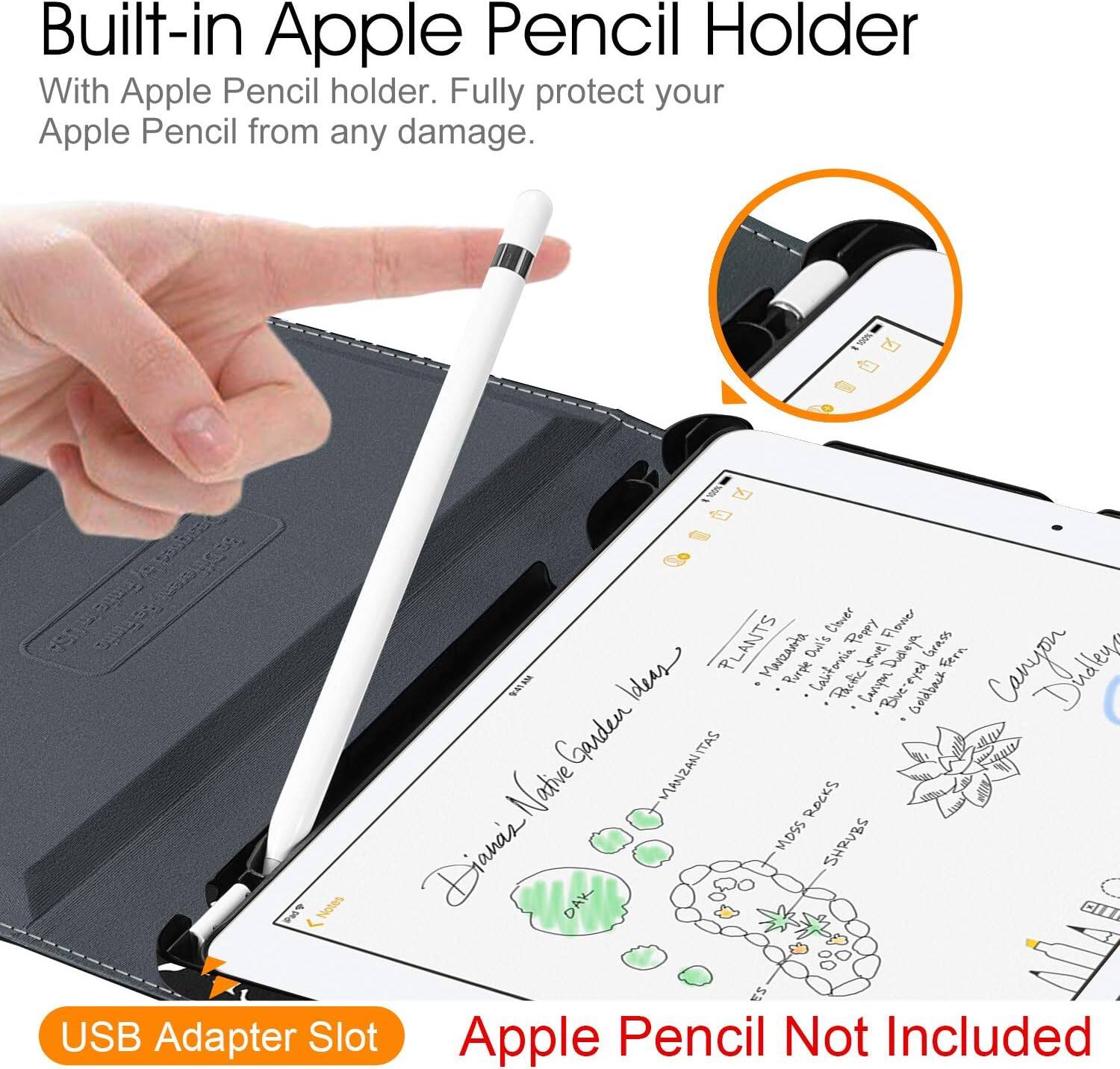 Built-in Apple Pencil Holder  
With Apple Pencil holder. Fully protect your Apple Pencil from any damage.  

Clover Pappy Flovier meb/ PLANTS Marzarta Purple Own's Califoria Disneya Grass Fern Commy  Pactic Jo Carripor Bluereyed Goldback Garden MANZANITAS ITAS Native ROCKS MOSS SHRUBS Diana's! DAK  

USB Adapter Slot  
Apple Pencil Not Included