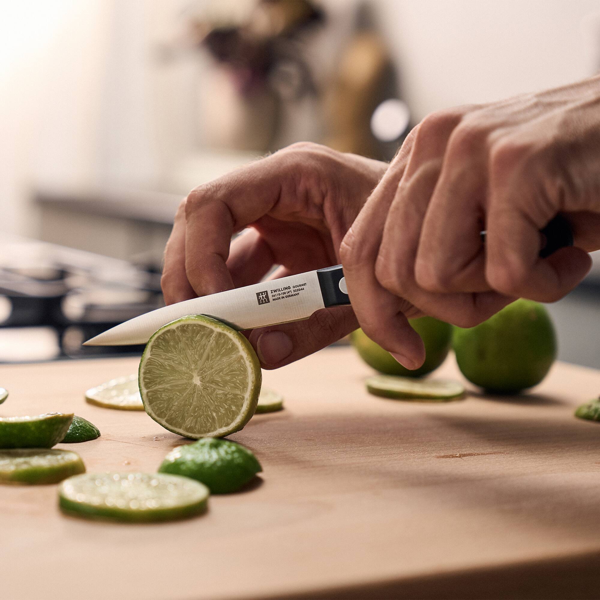 Alt View 4. ZWILLING - ZWILLING Gourmet 4-inch Paring Knife - Black.