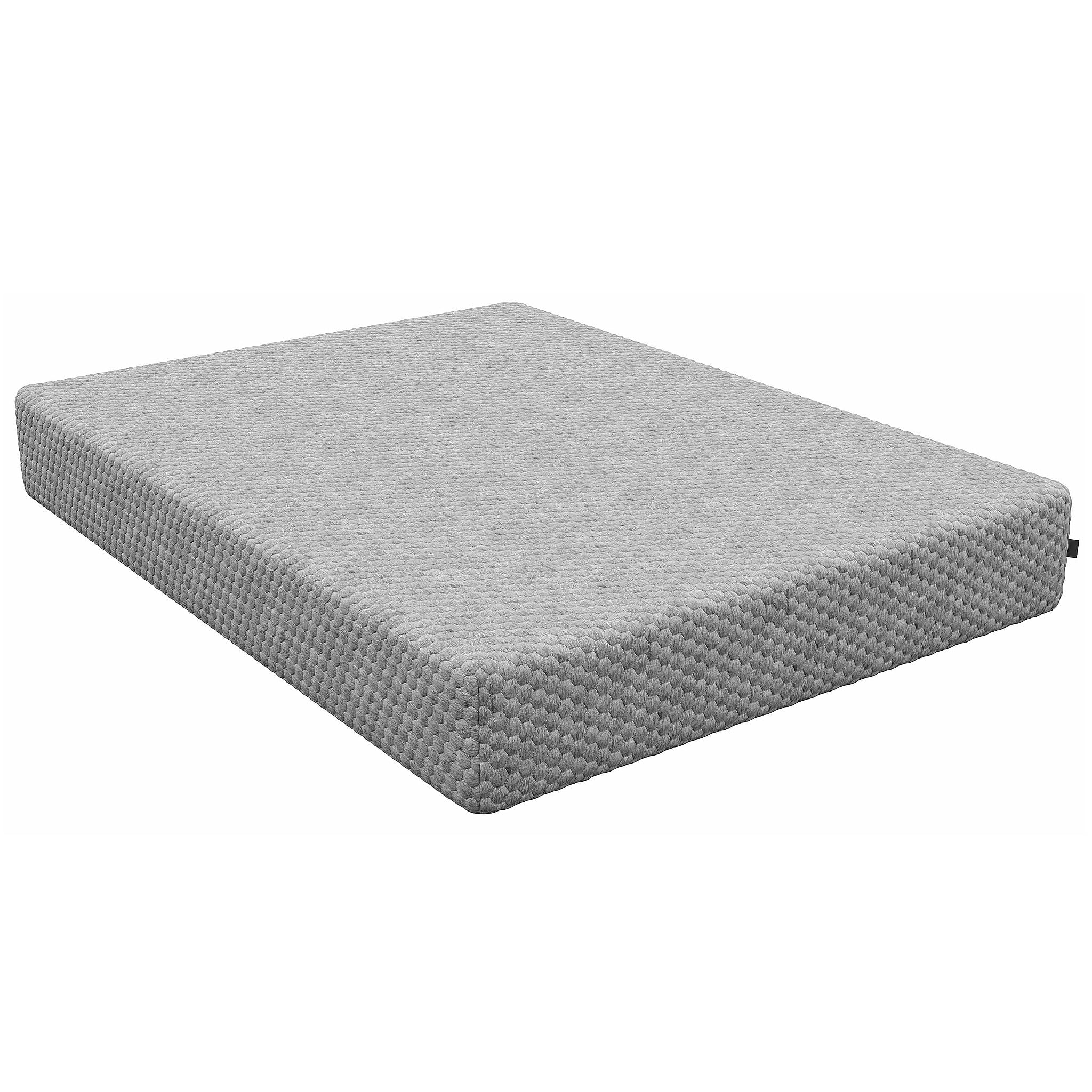 Glintex - 8" Queen Gel Memory Foam Mattress with Cooling Fabric & Orthopedic Support Core, Made in USA - Gray