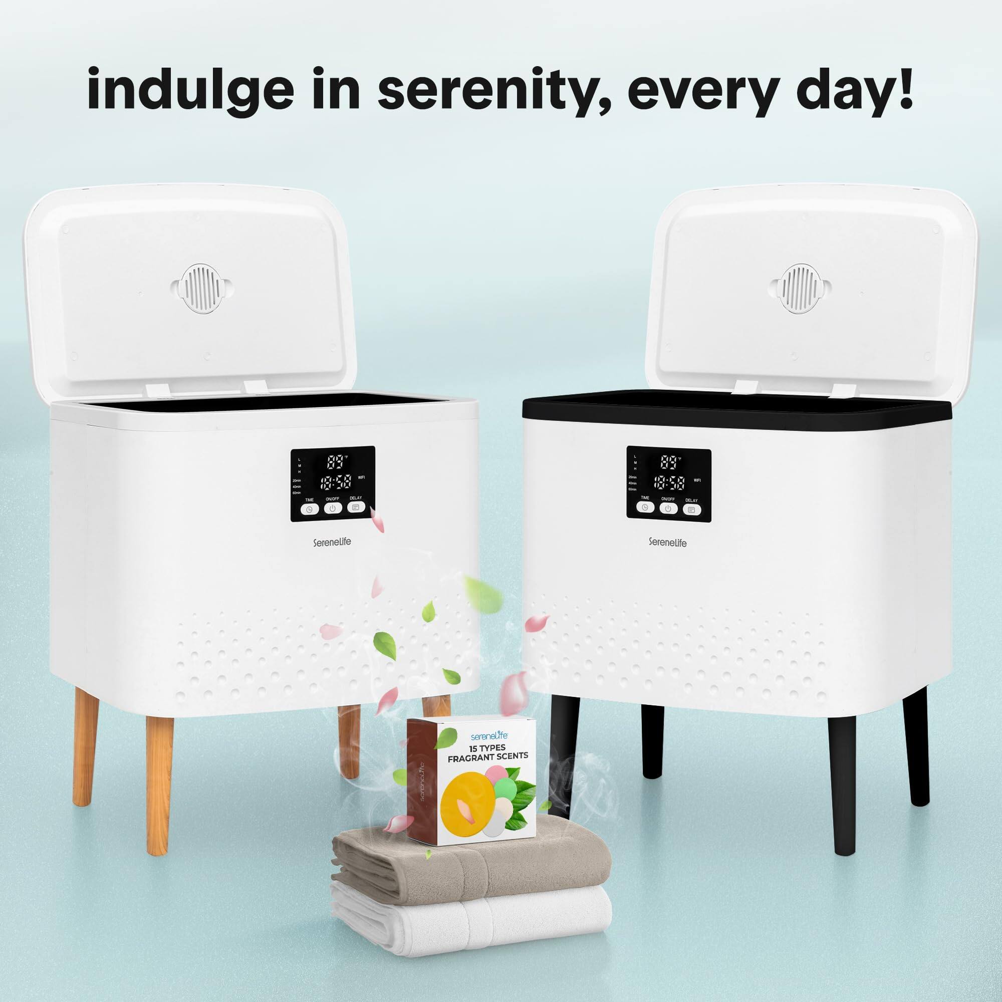 indulge in serenity, every day!  
89 18:58 83 =8:58 10- + . 0 4  
Serenelife  
Serenelife  
15 TYPES FRAGRANT SCENTS
