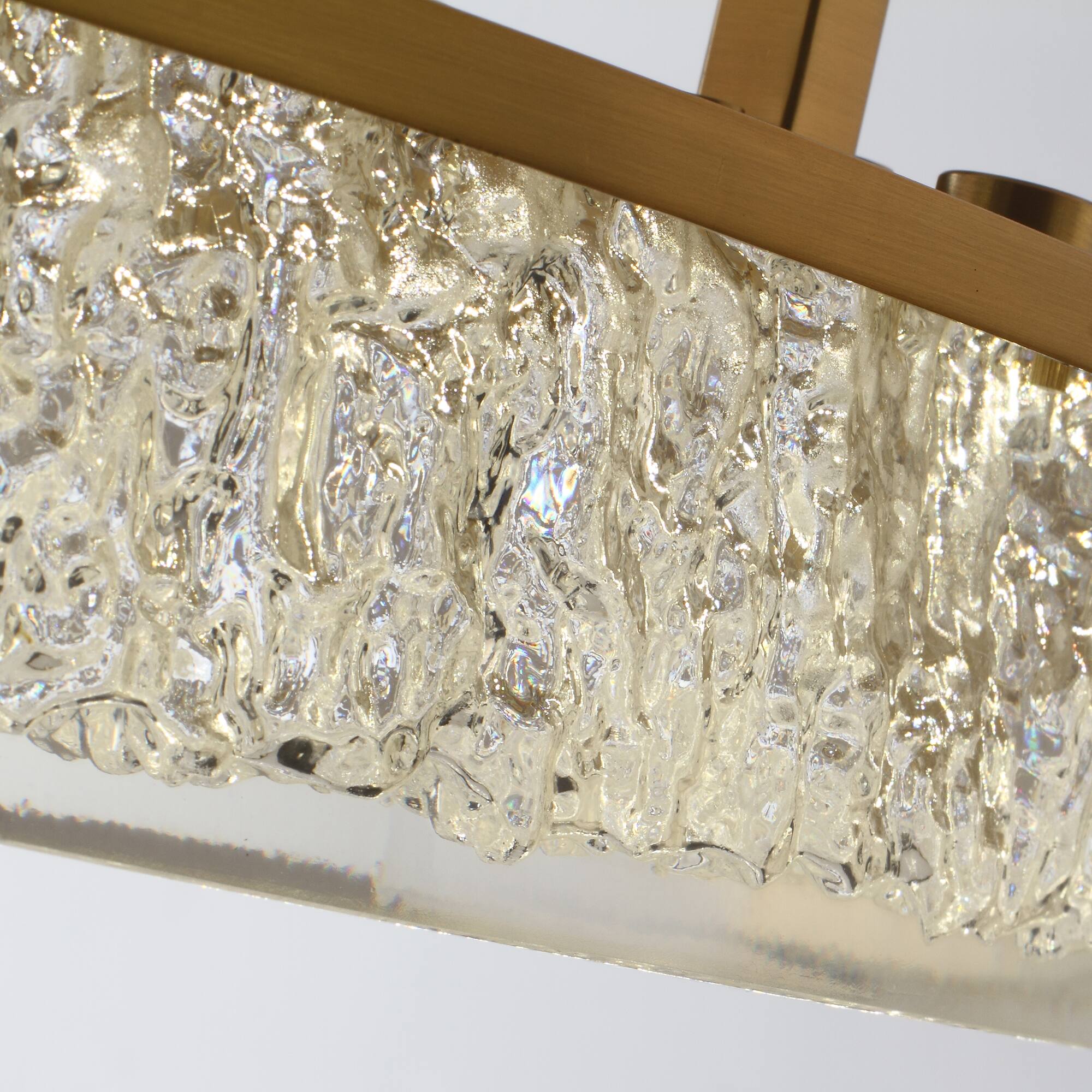 Alt View 9. Perimost - 33" Modern Gold Resin Ceiling Fan Chandelier with Remote and DC Reversible Motor - Gold.