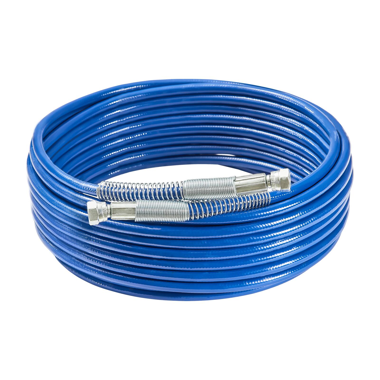 Alt View 5. VEVOR - 50ft Airless Paint Sprayer Hose, 1/4 in Universal Airless Paint Spray Hose, 4350 PSI High Pressure Flexible Airless - Blue.