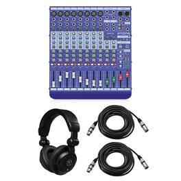 Midas - DM12 12 Input Analog Live and Studio Mixer with Microphone Preamplifier, Bundle with Turnstile Audio TAPH100
