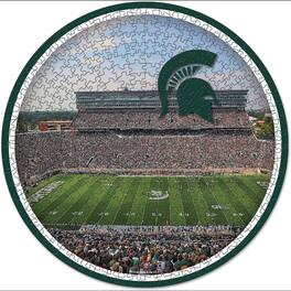 WinCraft - Michigan State Spartans Round 500-Piece Puzzle - Multicolor