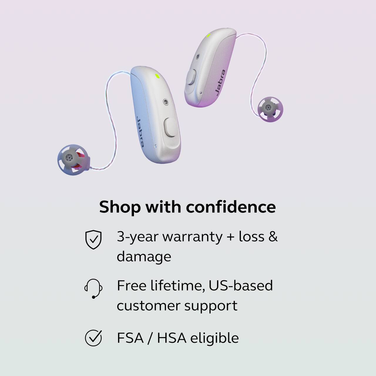 Shop with confidence

- 3-year warranty + loss & damage
- Free lifetime, US-based customer support
- FSA / HSA eligible