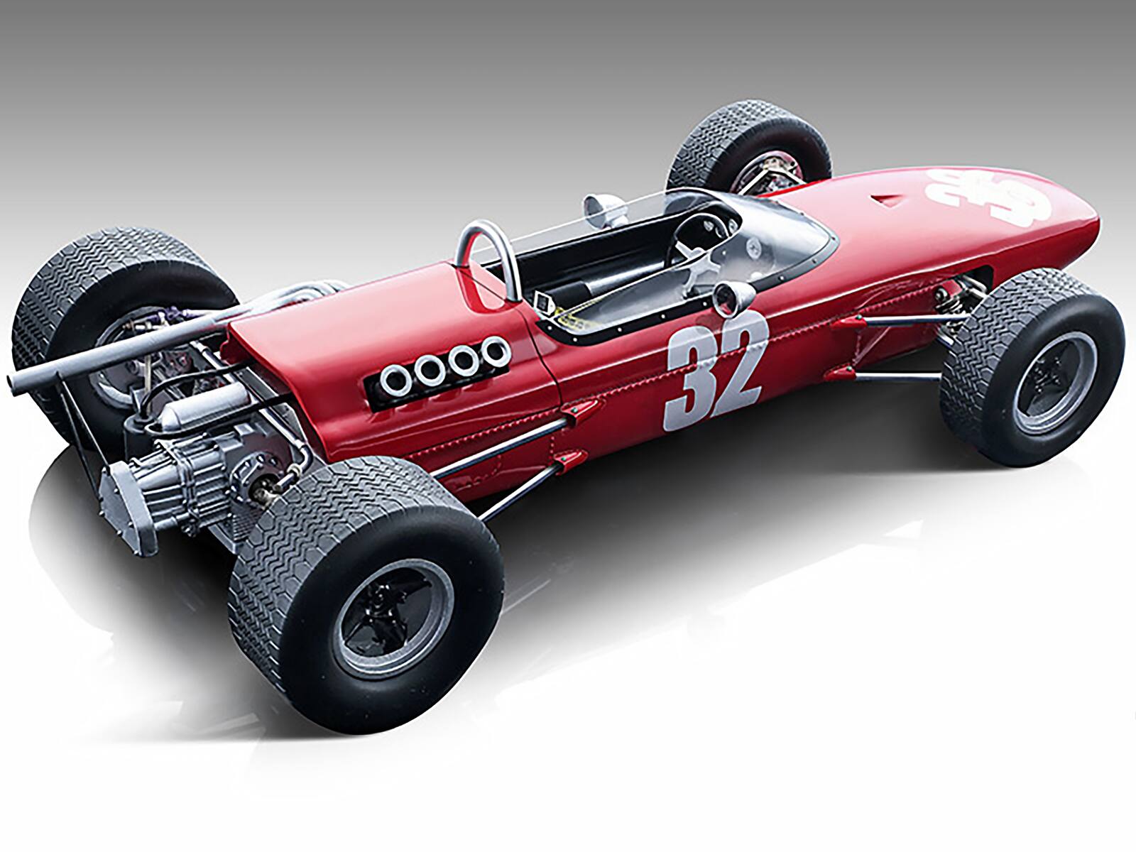 Alt View 1. Tecnomodel - McLaren M4A #32 Bruce McLaren The Wills Trophy "BARC 200" Silverstone (1967) Ltd Ed to 70 pcs 1/18 Model by Tecnomodel.