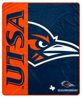 Pegasus - UTSA Roadrunners 50" x 60" Endzone Ultra Soft Throw Blanket - Multicolor
