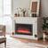 Alt View 1. Costway - Costway 36" Electric Fireplace Insert 1500W Recessed Fireplace Heaterwith Remote Control - Black.