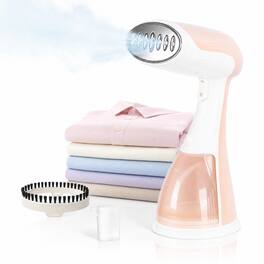 Sugift - Handheld Garment Steamer for Clothes, 1350W Portable Travel Wrinkle Remover with Detachable Water Tank - Pink