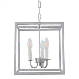 Living District - Eclipse 3 Light Pendant - Vintage Silver
