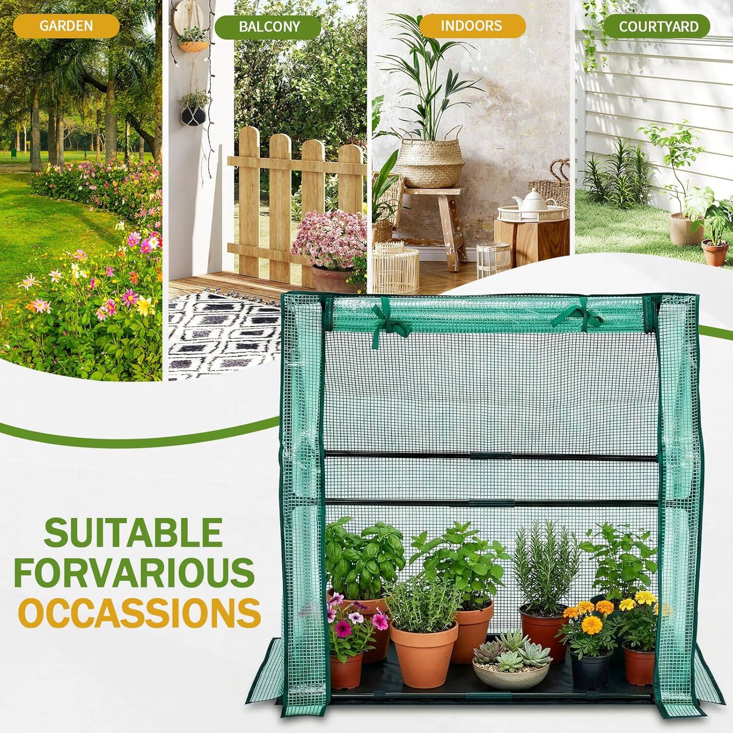 GARDEN BALCONY INDOORS COURTYARD  
SUITABLE FOR VARIOUS OCCASIONS