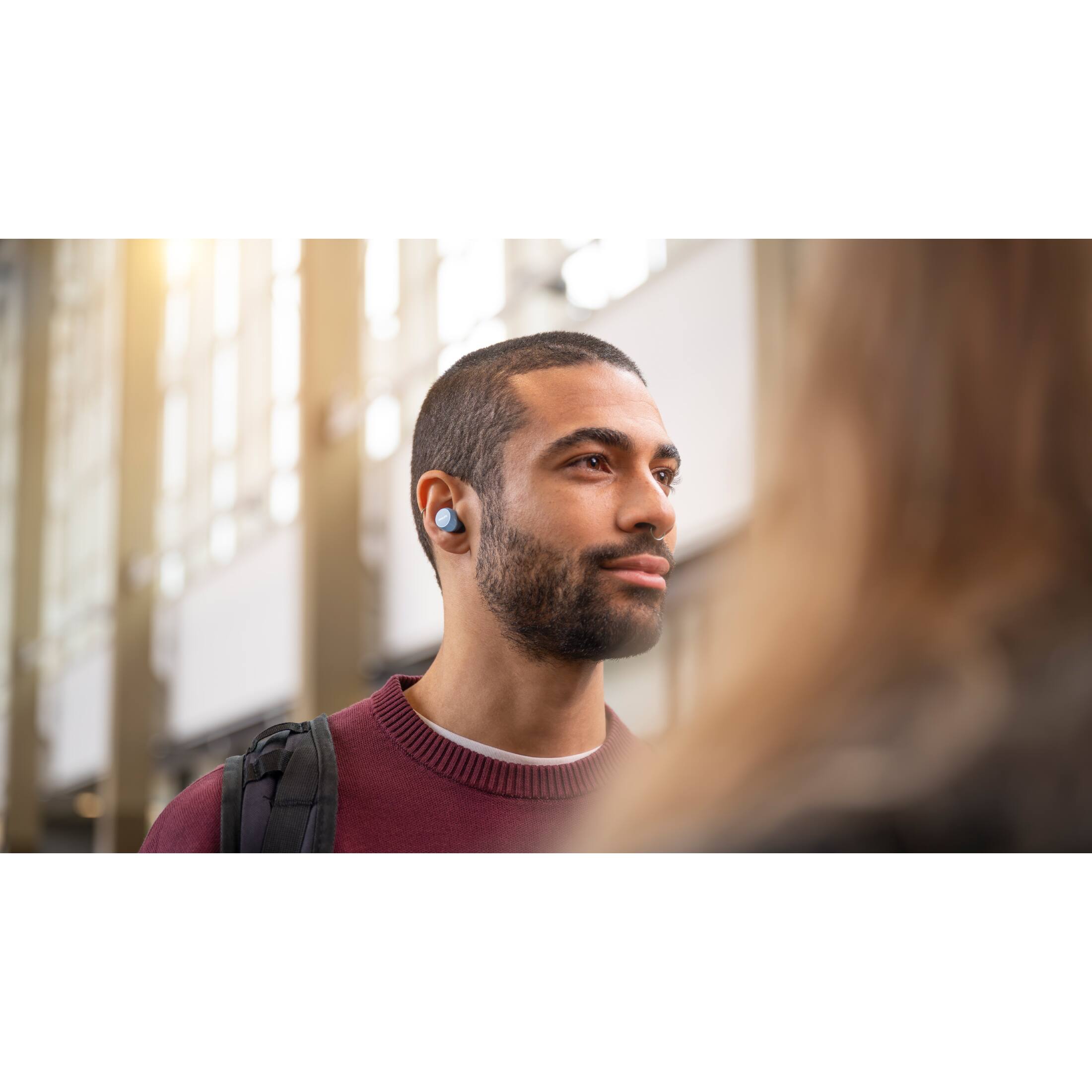 Alt View 8. Philips - TAT1300 True Wireless In-Ear Bluetooth Earbuds with SecureFit Ear Tips, 24H Playtime - Blue.