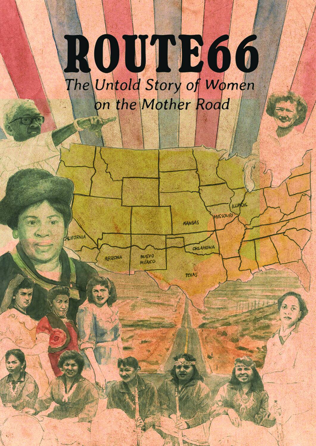 Front. Route 66: The Untold Story Of Women On The Mother Road   - DVD.