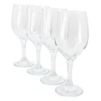 Front. Gibson - Gibson Home Belinni 4 Piece 14.2 Ounce Classic Wine Glass Set - Clear.