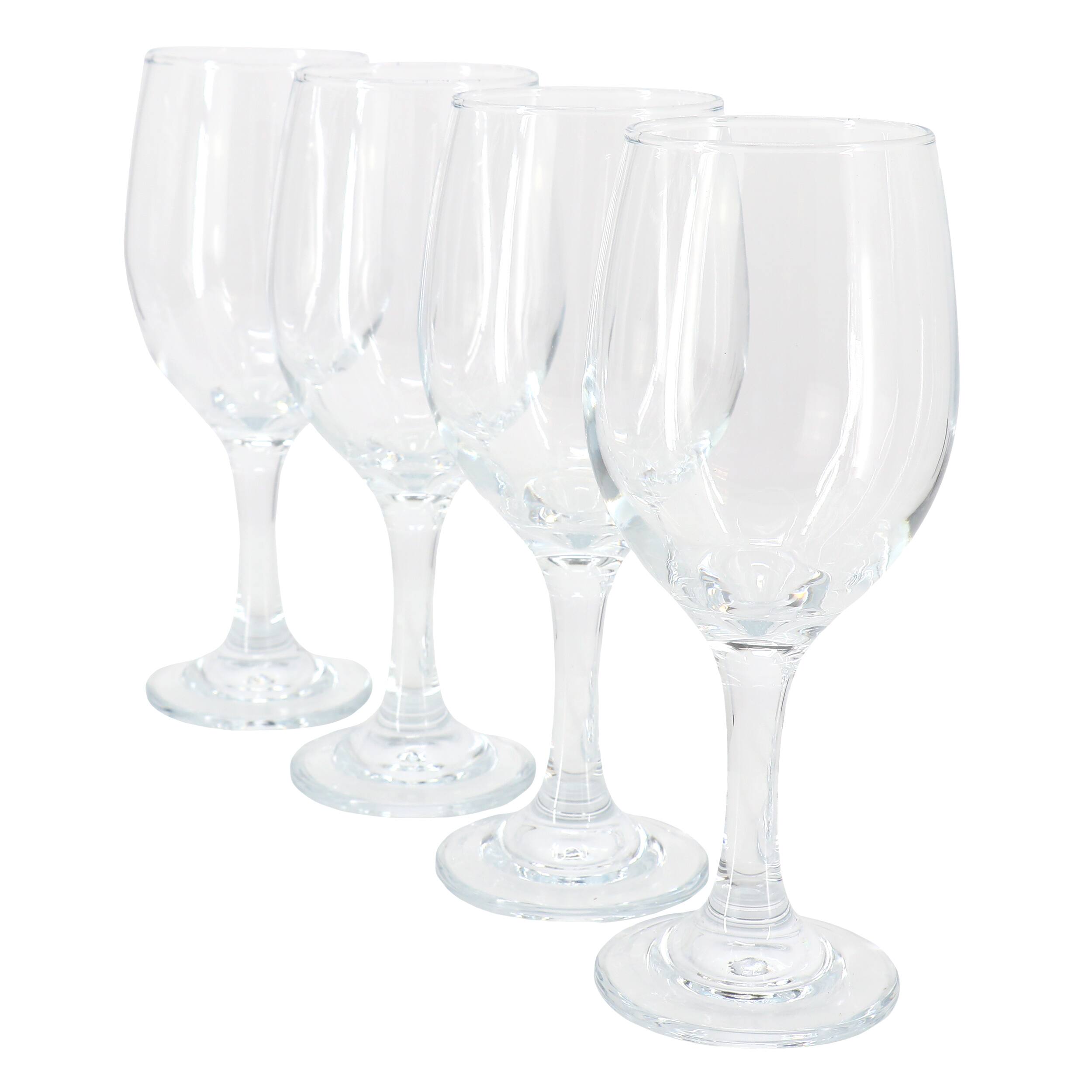 Gibson - Home Belinni 4 Piece 14.2 Ounce Classic Wine Glass Set - Clear