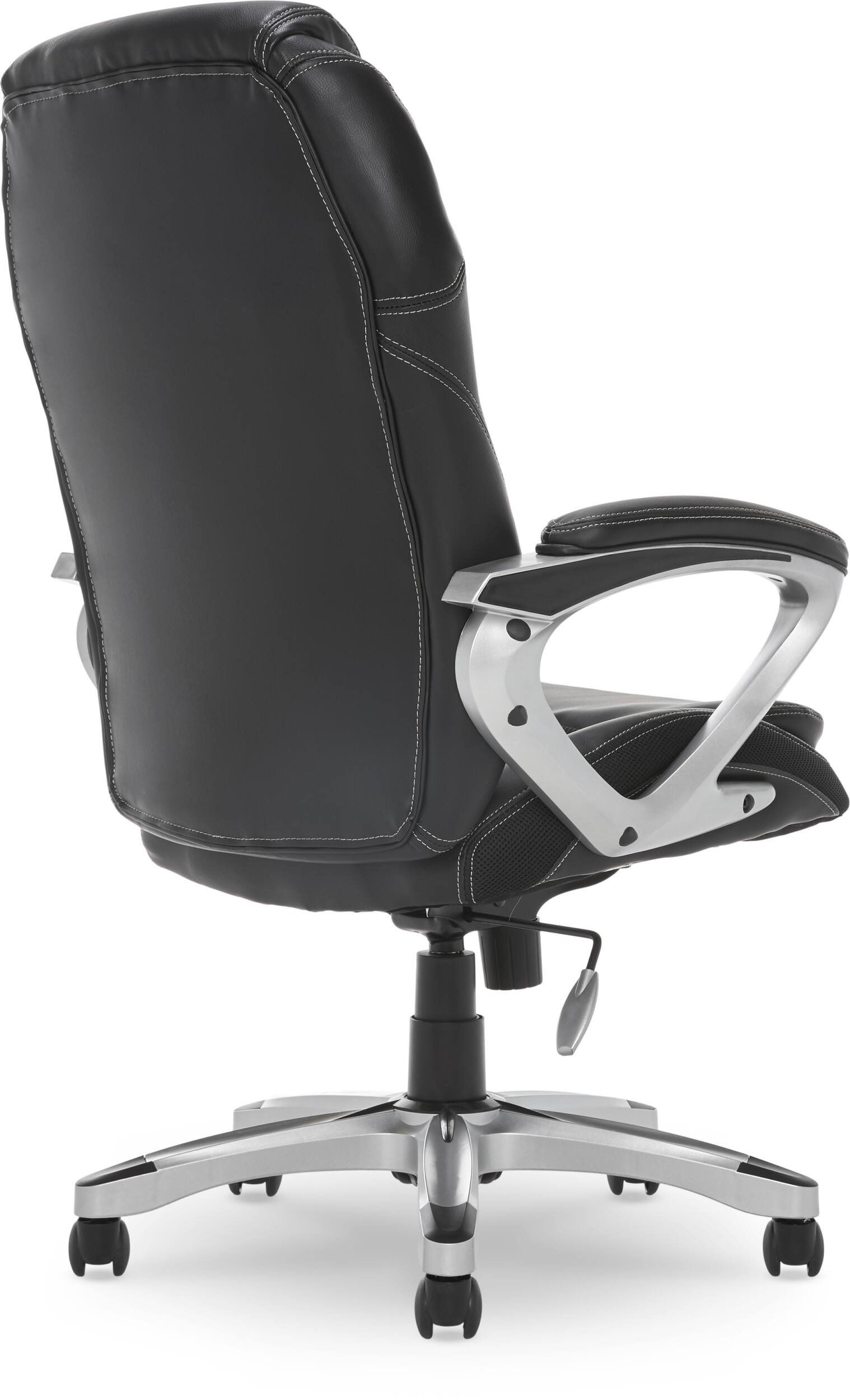 Alt View 19. Serta - Amplify Work or Play Ergonomic High-Back Faux Leather Swivel Executive Chair with Mesh Accents - Black.