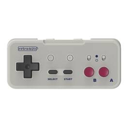 Retro-Bit - Origin 8 Wireless Controller for Original NES, PC/Windows, MacOS, USB Devices, Switch Online - GB Grey - Gray