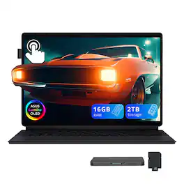 ASUS - ProArt 13" 3K Detachable Touch 2-in-1 Laptop,Snapdragon X Plus,16GB RAM,1TB SSD+1TB Dock Set,Backlit KB,Win11 - Black