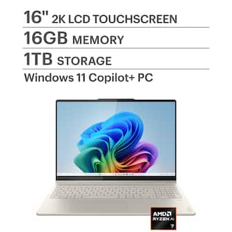 16" 2K LCD TOUCHSCREEN
16GB MEMORY
1TB STORAGE
Windows 11 Copilot+ PC
AMD RYZEN AI 7