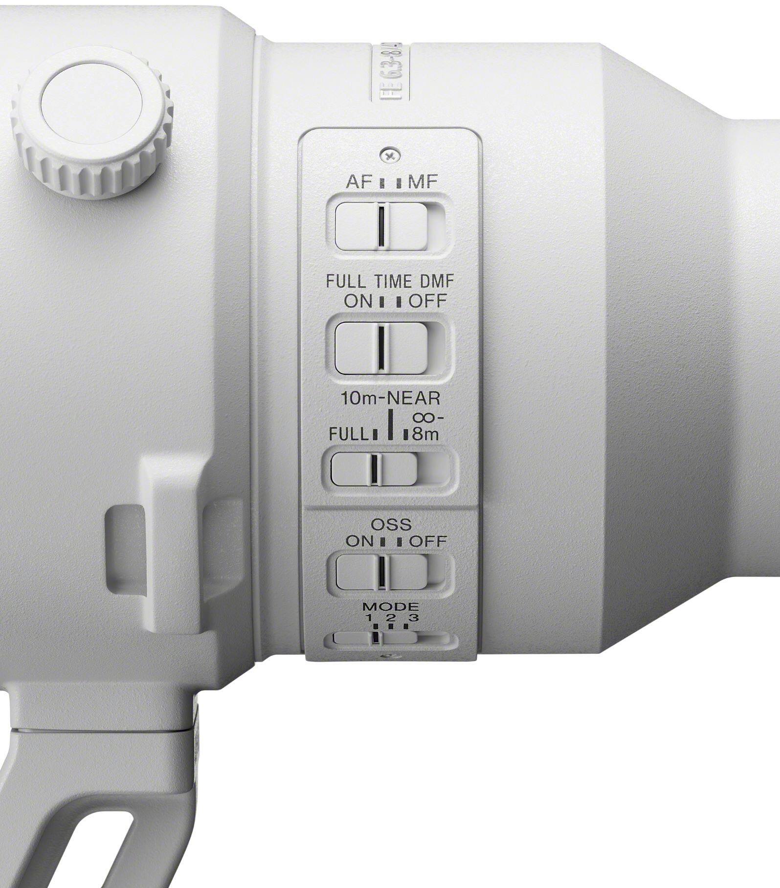 The text on the image reads:

6.3-8, x AF I I MF FULL TIME DMF ON 11 I I OFF 10m-NEAR 8- FULL 8m OSS ON I - OFF MODE 123 1 2 3 ...

The text is grouped as follows:

1. 6.3-8, x AF I I MF FULL TIME DMF ON 11 I I OFF 10m-NEAR 8- FULL 8m OSS ON I - OFF MODE
2. 123 1 2 3 ...
