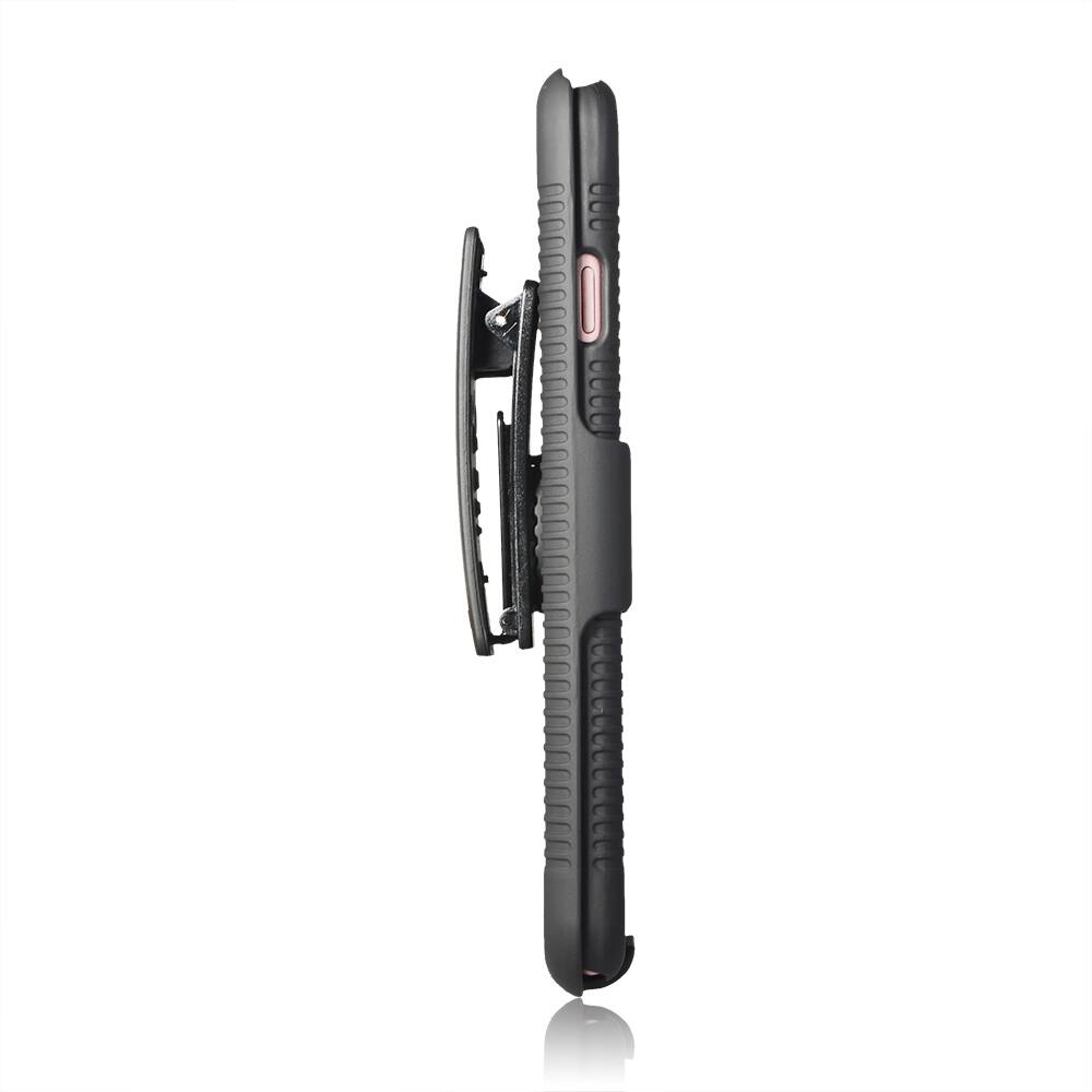 Alt View 7. Nakedcellphone - Case and Belt Clip Holster for iPhone 8 - Black.