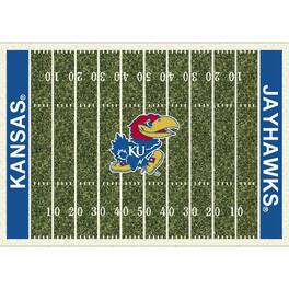 Imperial - Kansas Jayhawks 7'8'' x 10'9'' Home Field Rug - Black