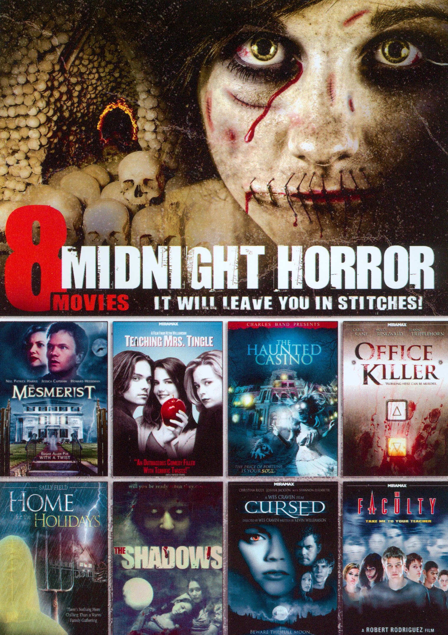 Midnight Horror Deadly Legends: 8 Movies (DVD, 2012) MR. Halloween